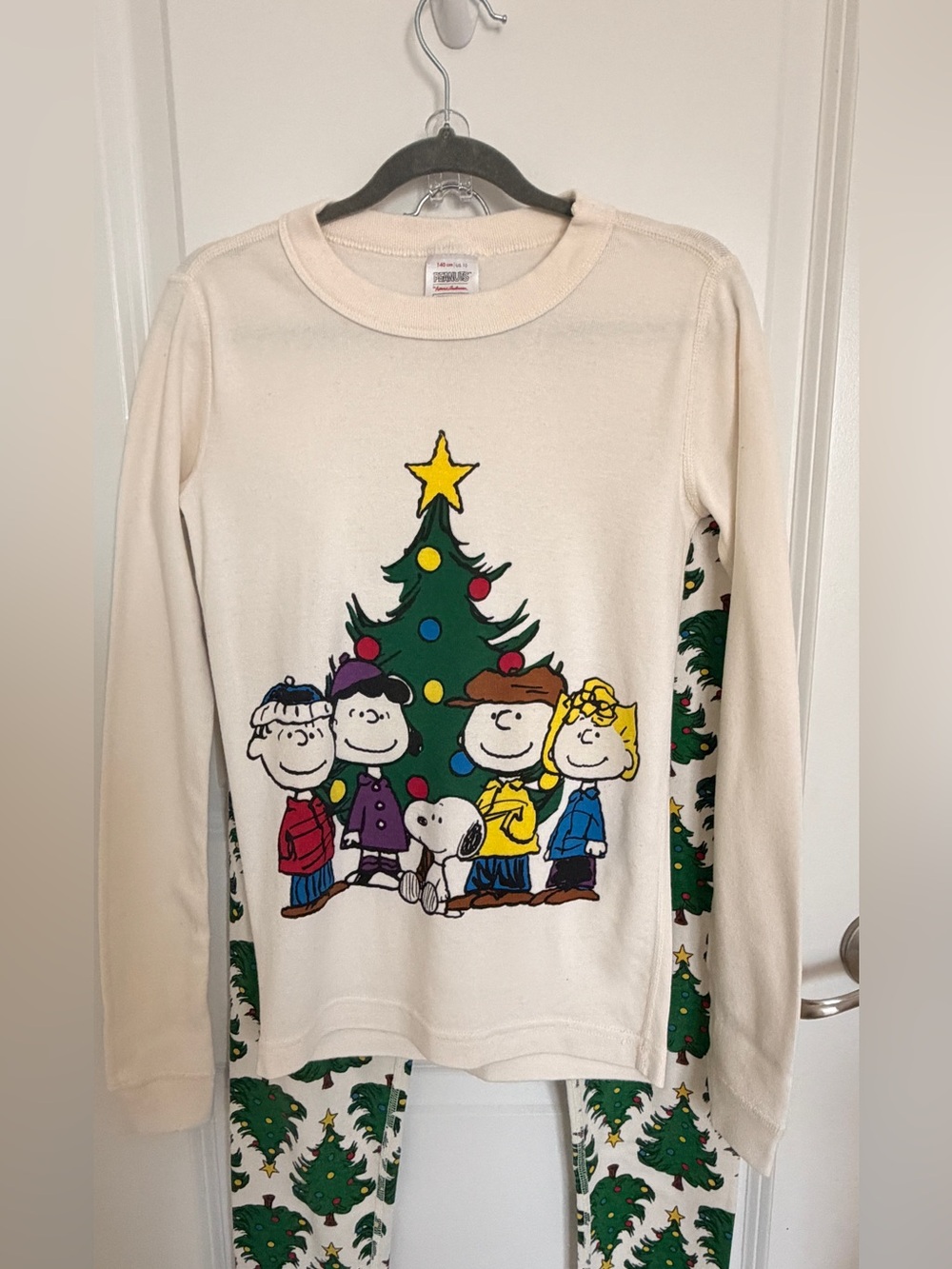 Hanna Anderson Peanuts Cream Pajama set